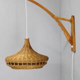 1960s Wall Wooden Lamp by Pokrok Zilina, Czechoslovakia