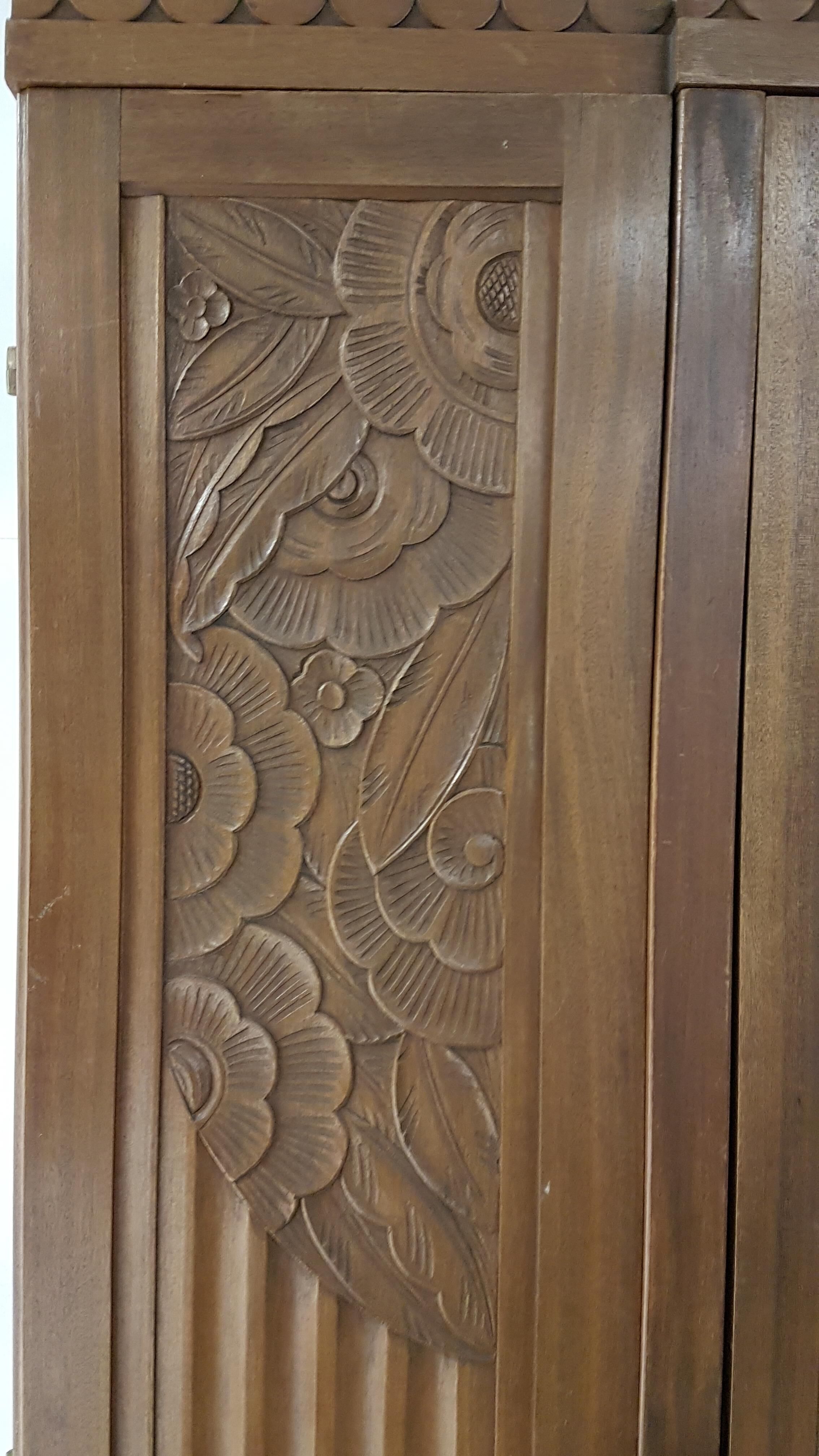 Old wardrobe with mirror