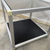 Pair of vintage trundle side tables