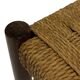Vintage chair from the 70s minimalist design in wood and paper cord