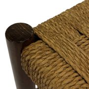 Vintage chair from the 70s minimalist design in wood and paper cord