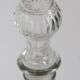 Carafe transparente en verre du milieu du siècle avec bouchon, Europe, années 1960