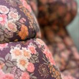 Ensemble de 2 banquettes/fauteuils/sièges fleuris vintage