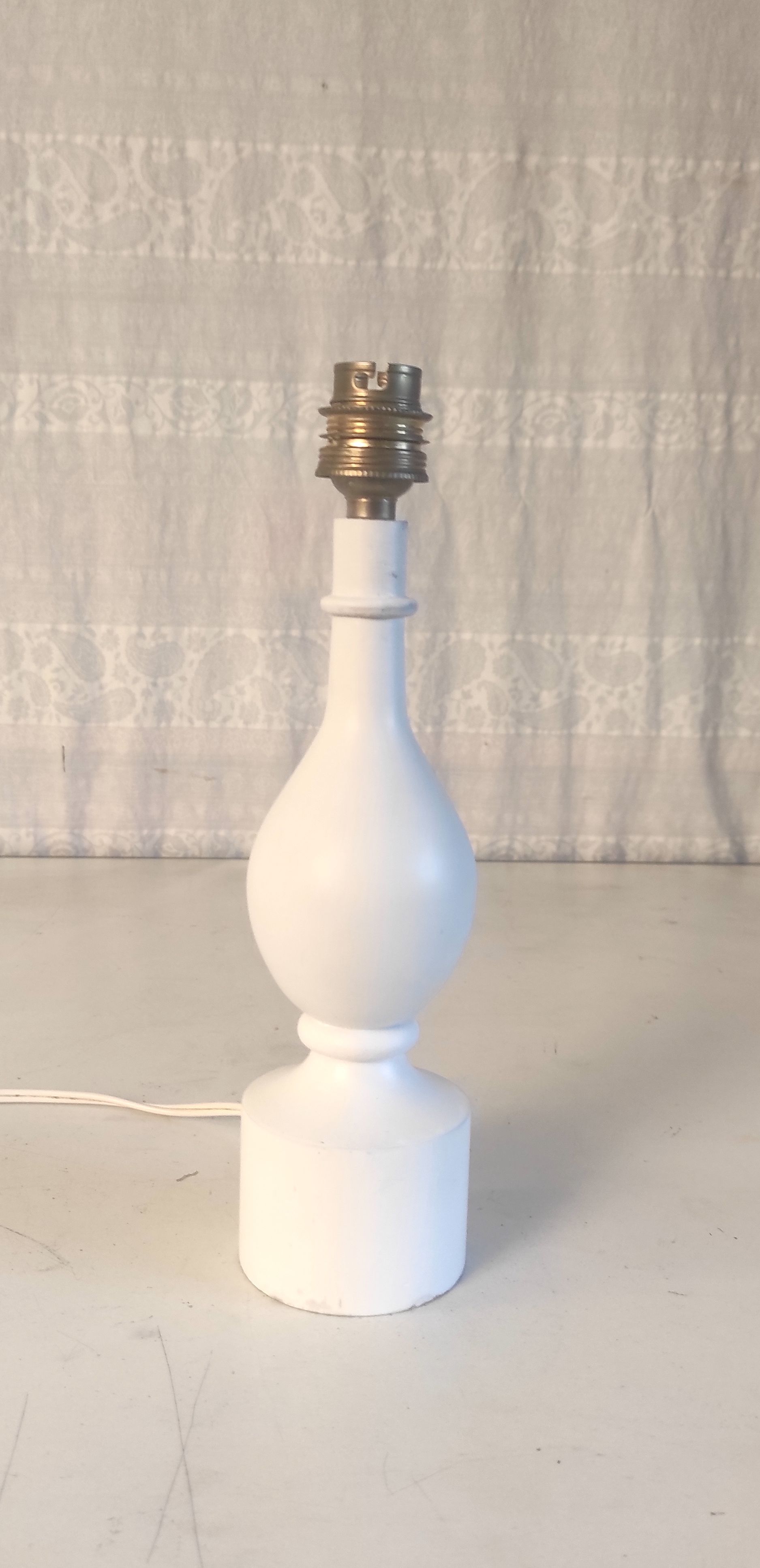 Wooden lamp foot turned by Philippe Capelle – 60s/70s