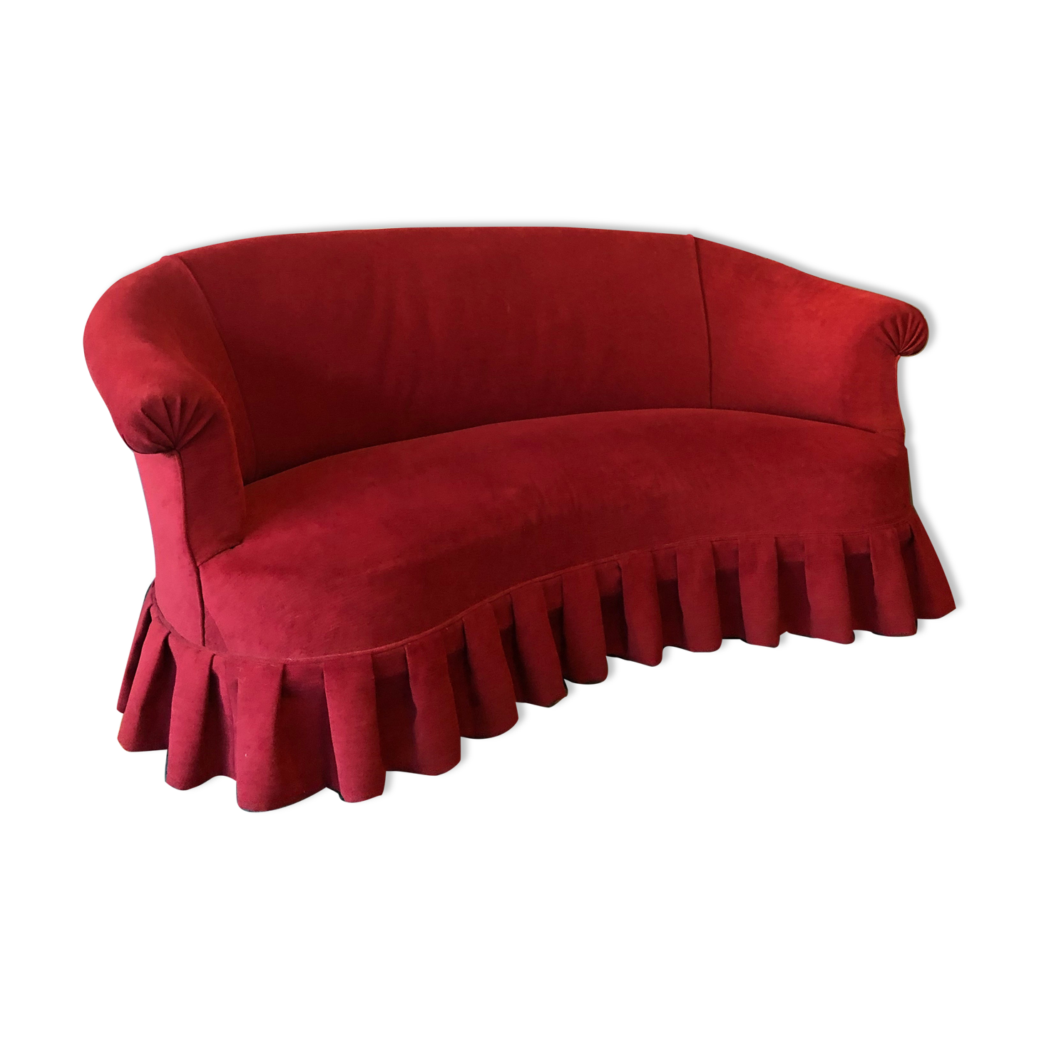 Napoleon III period toad sofa