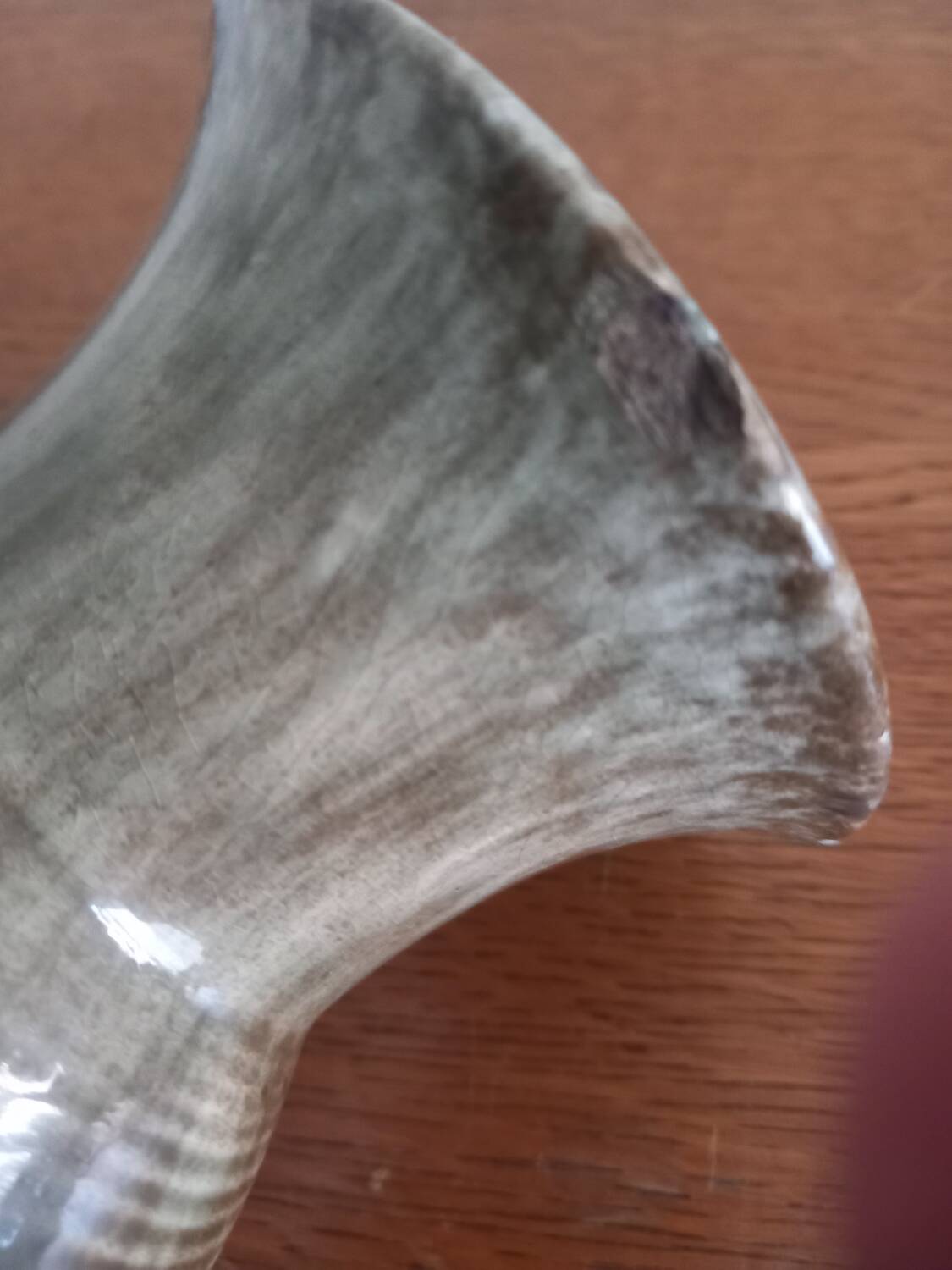 Vintage Artisanal Vase in Speckled Ceramic – Handmade (H 14cm)