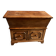Old wooden baker's chest with storage drawers