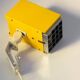 Yellow wall lamp Kubus Elidus - Sweden, 1970s