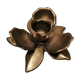 Brass flower candle holder