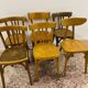 Set of 6 mismatched bistro chairs including Baumann and Luterma chairs