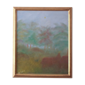 Impressionist landscape, oil on canvas by Tom Arvidsson, framed