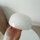 Old vintage globe lampshade in opaline.