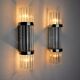 Pair of Sciolari wall lamps, murano glass, Italy, 1970