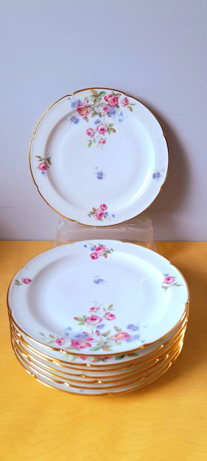 CB France porcelain plates