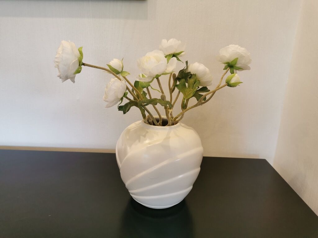 Vase vintage West Germany blanc