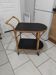 Vintage rattan serving trolley