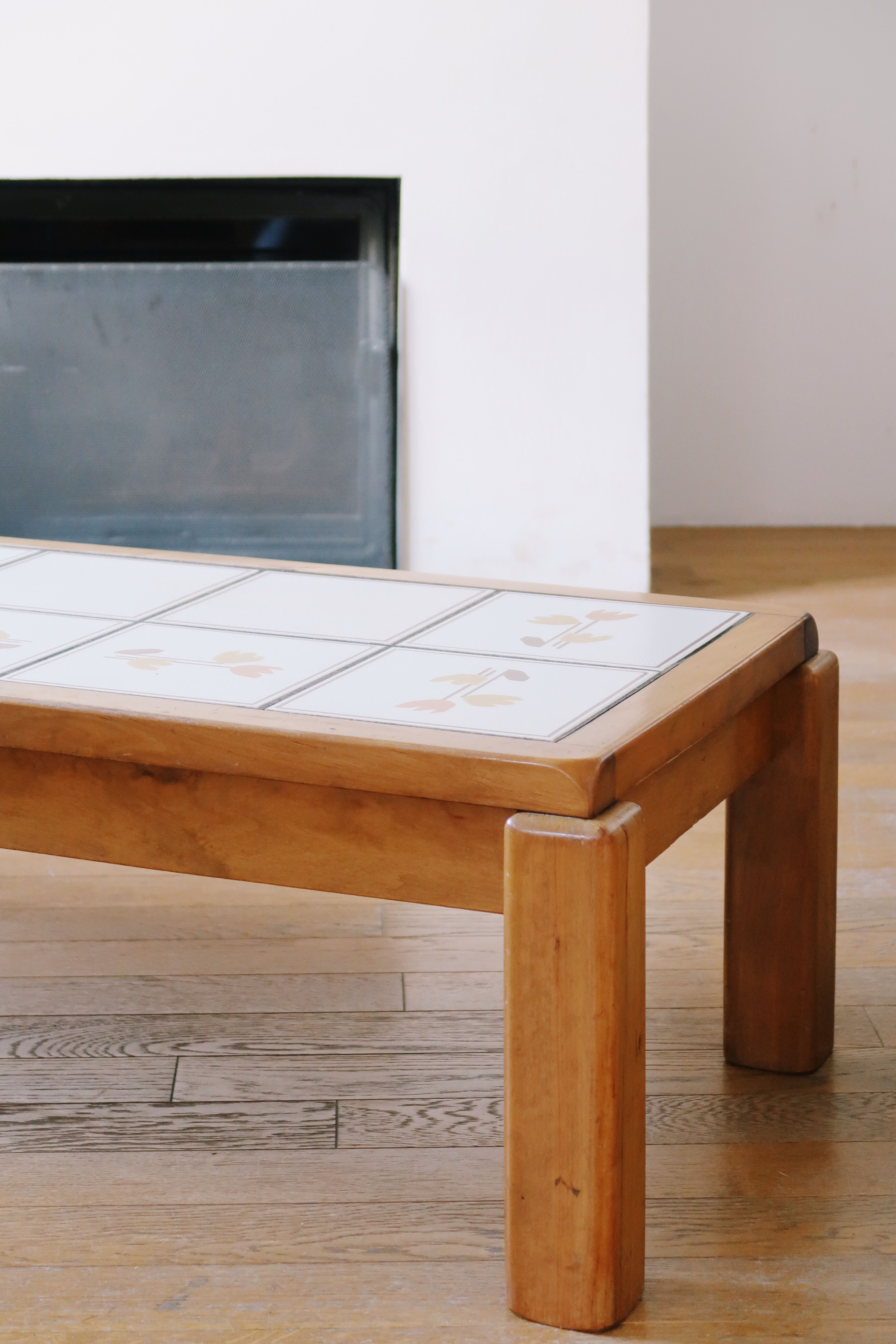Brutalist coffee table ceramic top