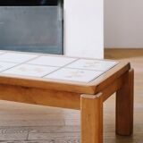 Brutalist coffee table ceramic top