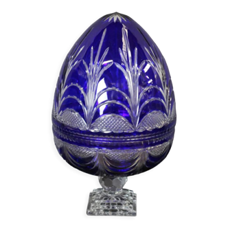 Blue and White Crystal Champagne Cellar Crystal of Lorraine