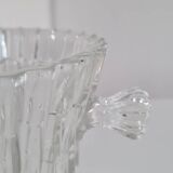 Seau à glace en cristal et sa pince en inox