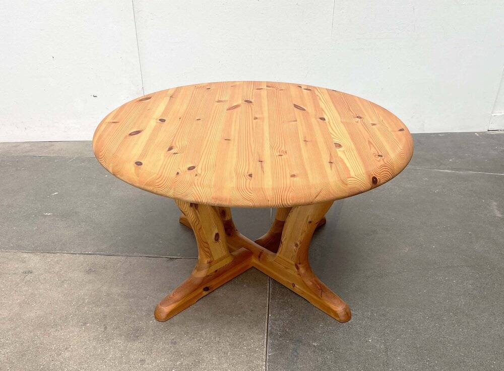 Vintage pine coffee table by Burchardt Nielsen, 1970s.