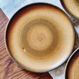 6 Longchamp stoneware dessert plates