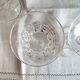 Set of 4 Art Deco crystal wine glasses