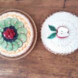 Barbotine pie dish