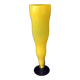 Yellow and cobalt blue two-tone soliflore vase