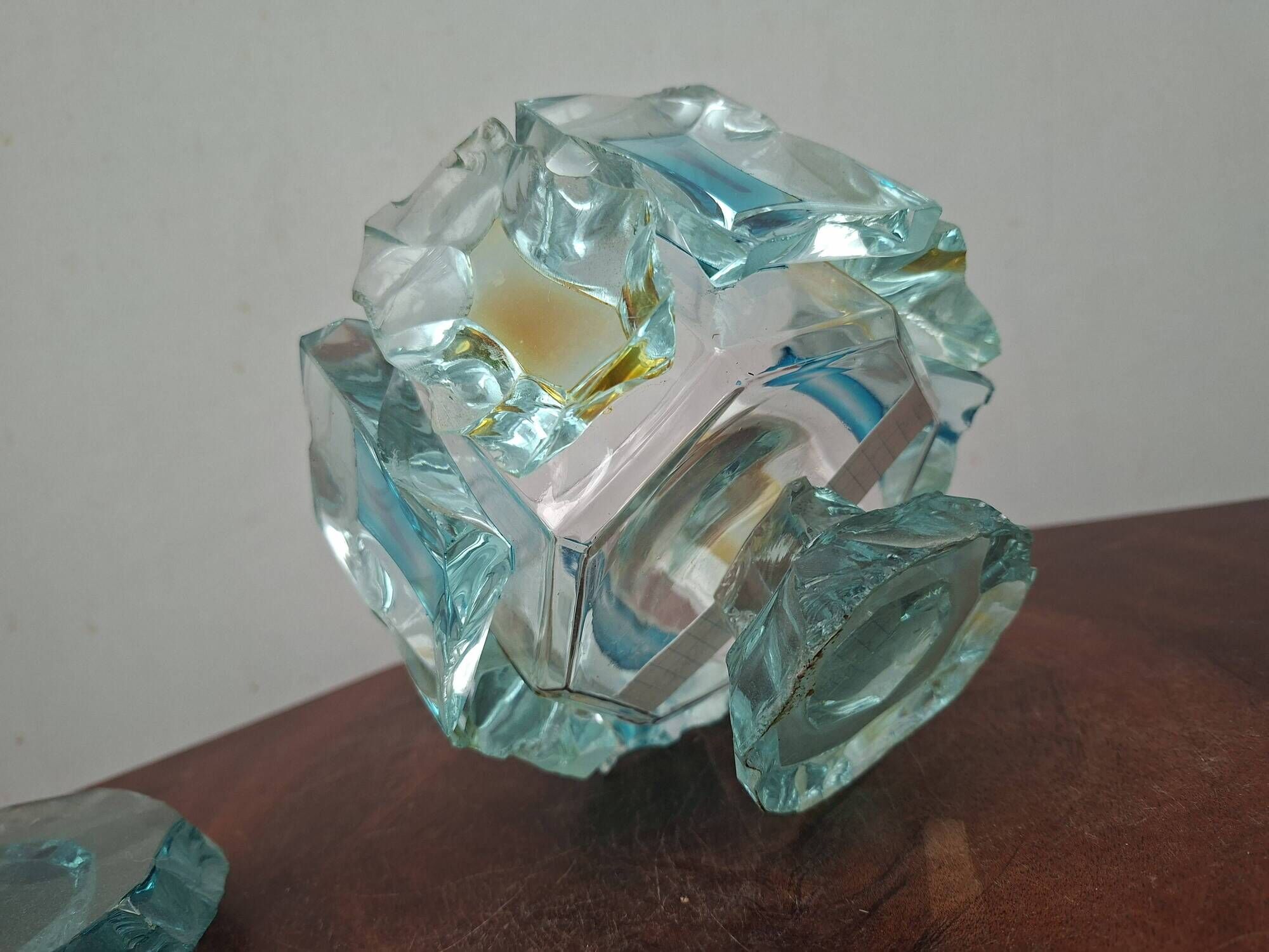Bonbonnière en verre de sable