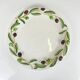 Plat rond barbotine "olive", Deruta, Tiriduzzi, Italie