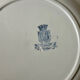 Set of 5 flat plates Terre de Fer, Rivoli model, 1900