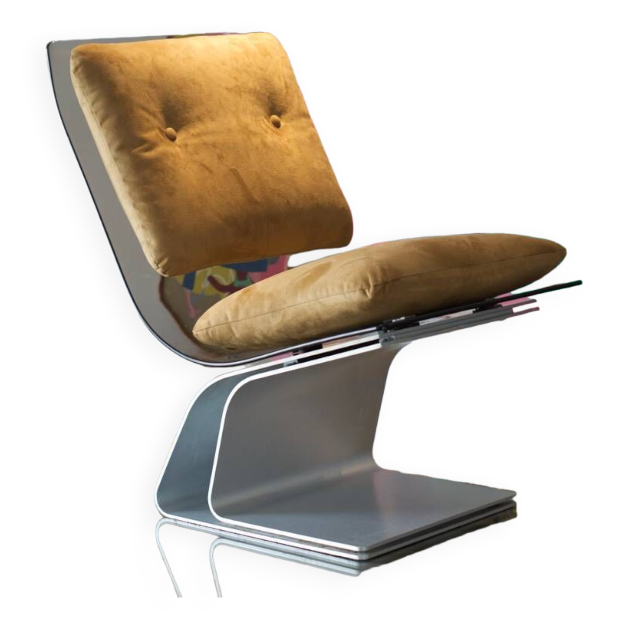 Saint Gobain glass armchair house Jansen 1965