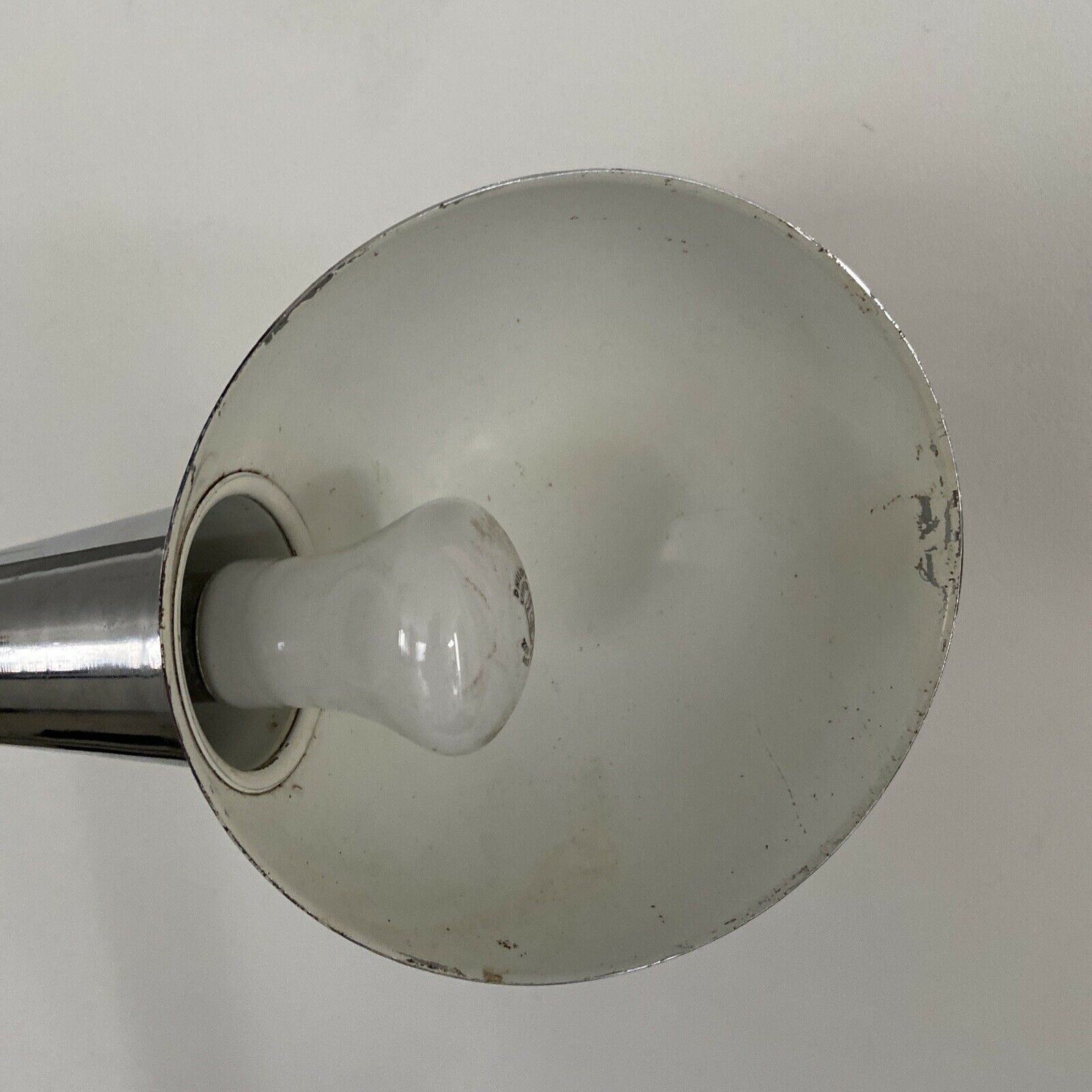Workshop lamp with flexible arm vice attachment 50s