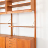 Mid-Century Teak Wall Unit by Torbjørn Afdal for Bruksbo, 1950s, Set of 2