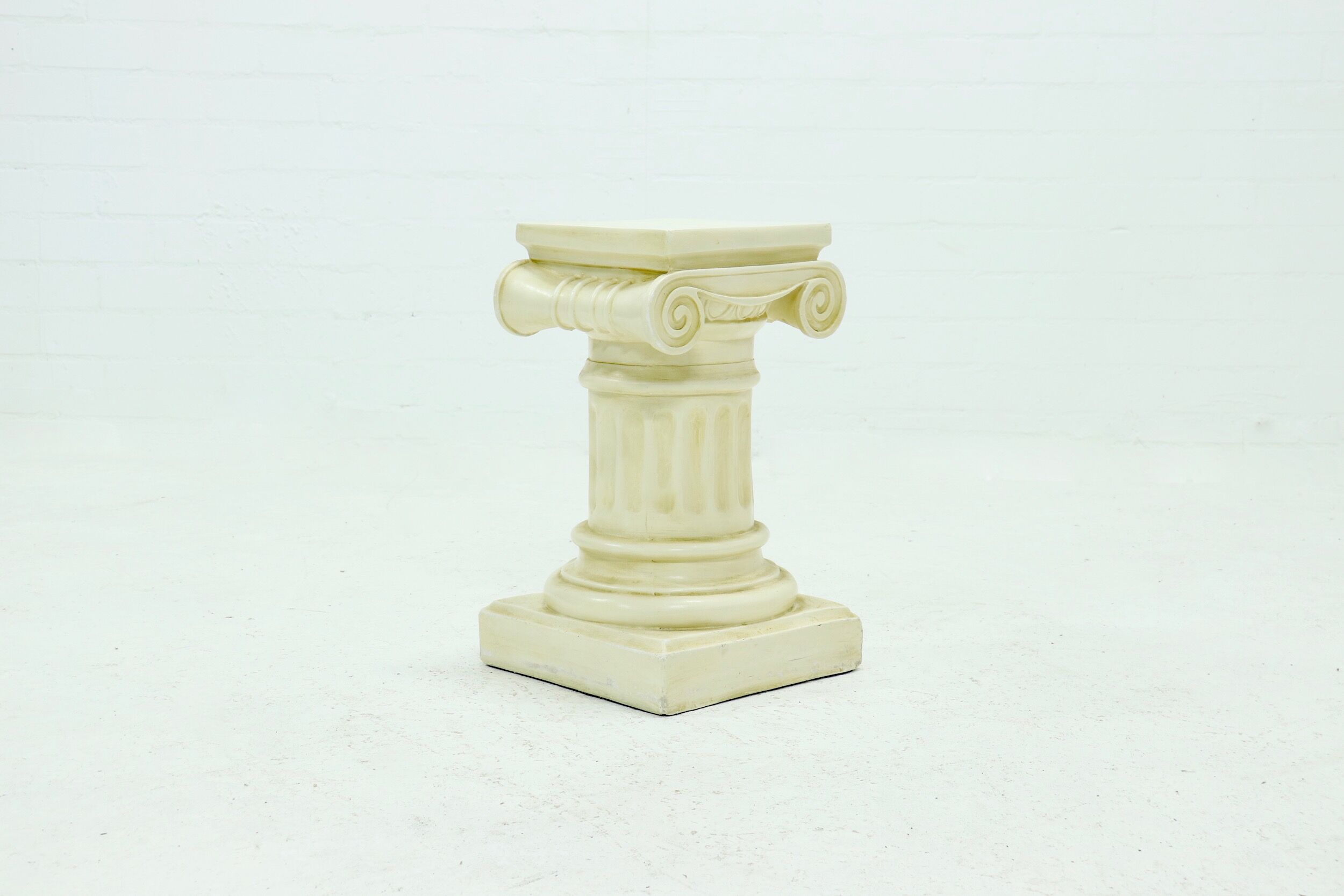 Neo classical plaster pedestal plant table 1980s