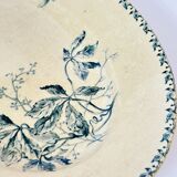 Large oval iron earth dish Gien