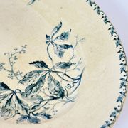 Large oval iron earth dish Gien