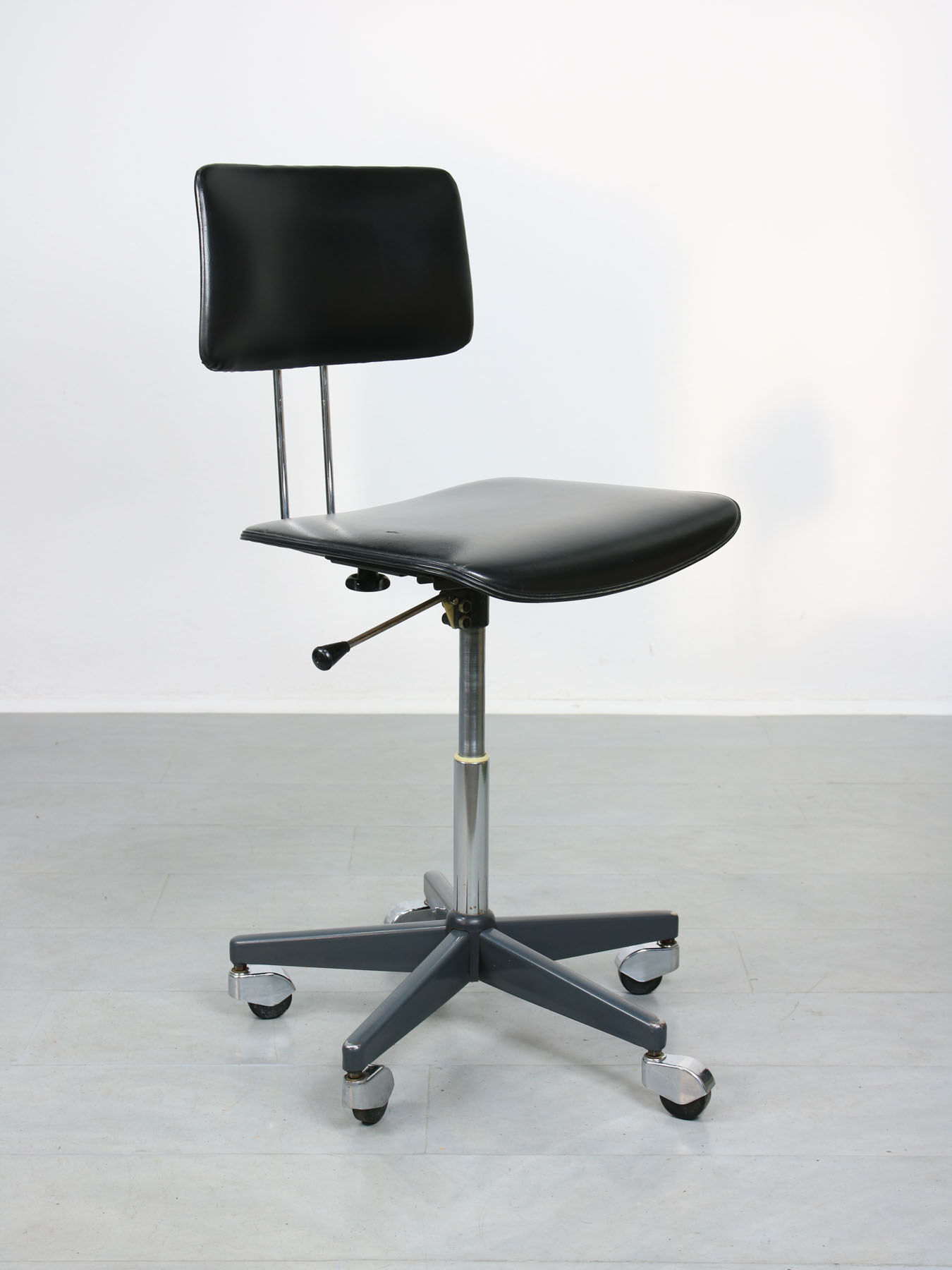 Mid-Century Black Office Swivel Chair from Stol Kamnik
