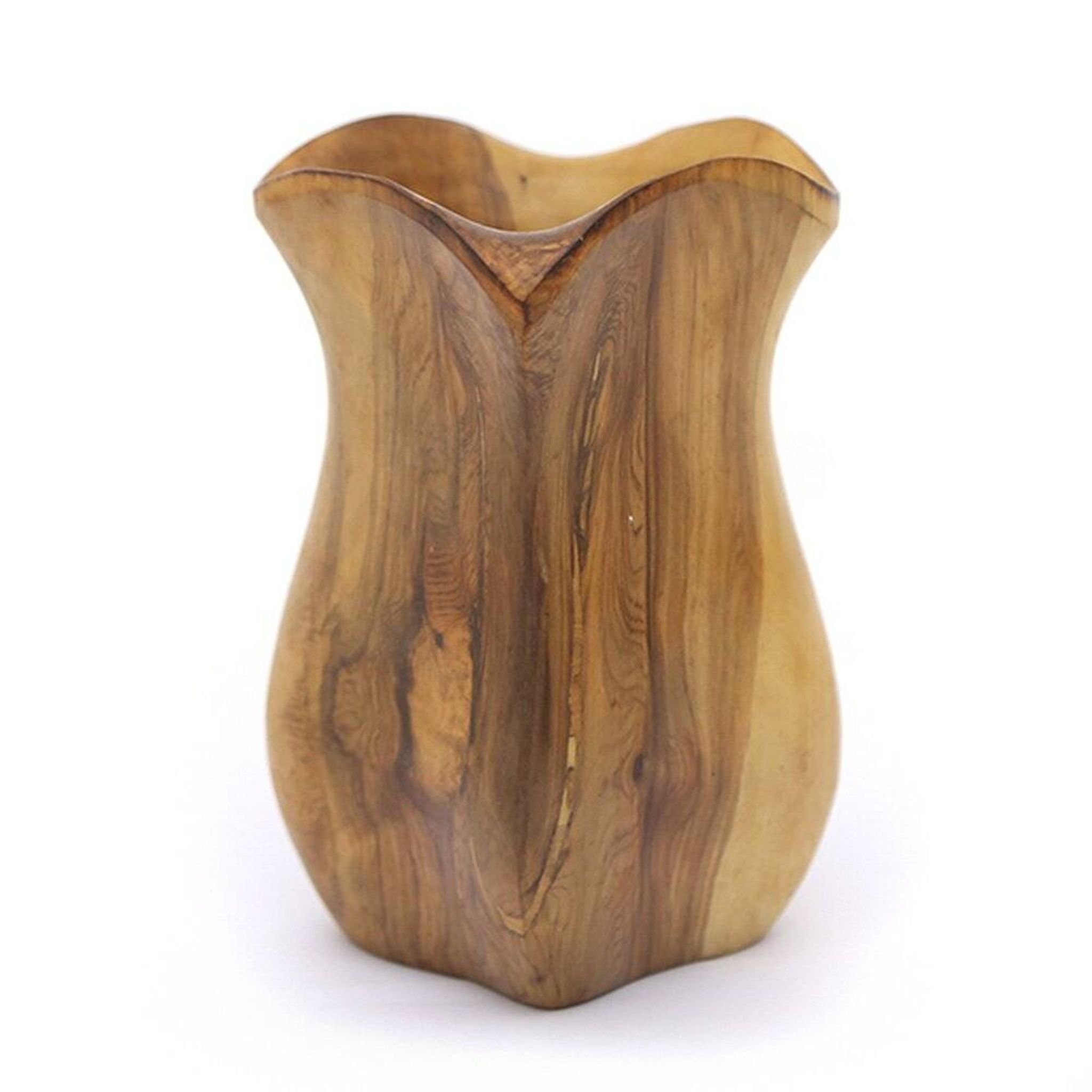 Carved wooden pitcher in the style of Alexandre Noll, 1960s.