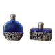 Old cobalt blue bottles