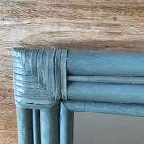 Old bamboo and rattan mirror