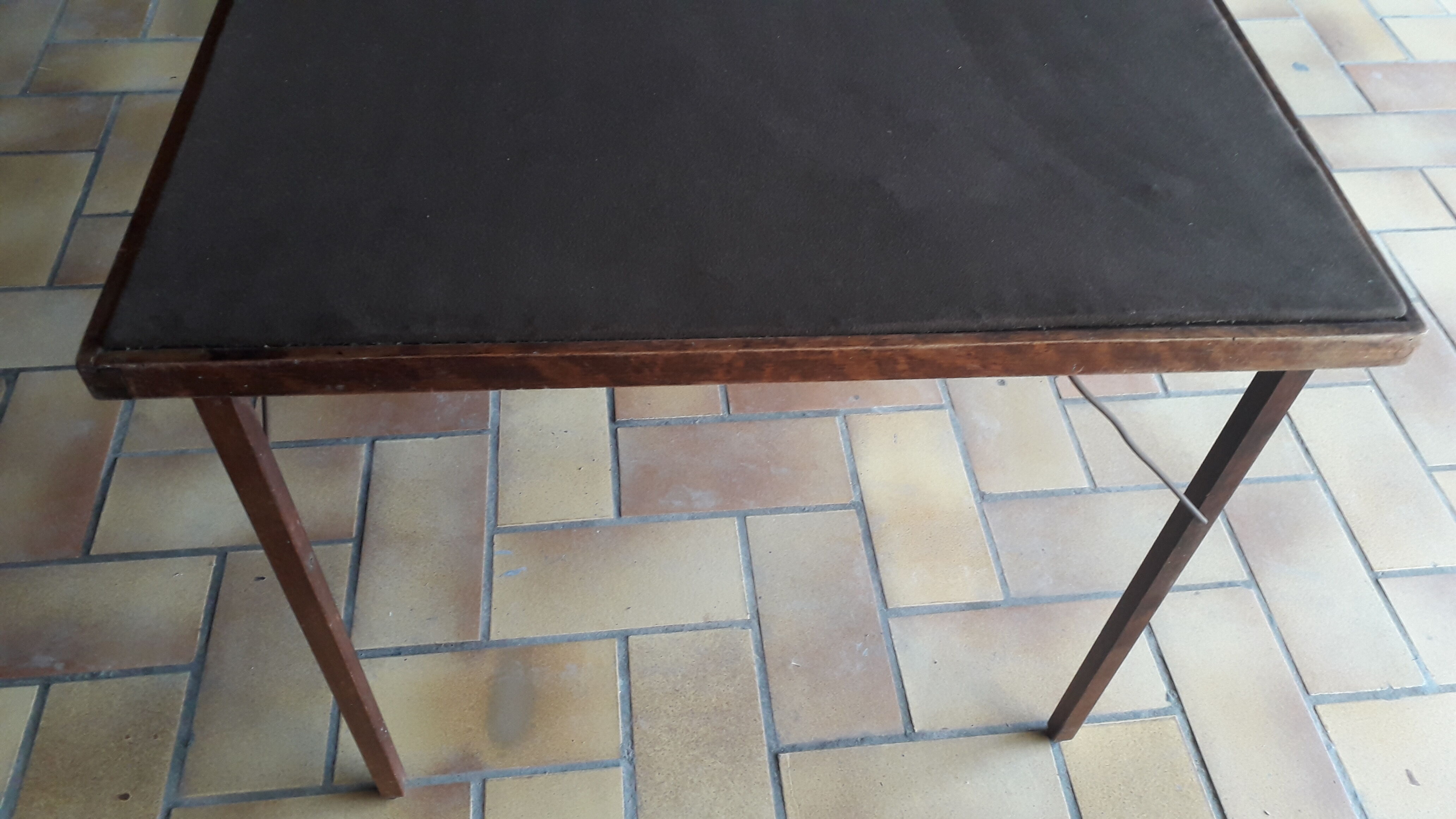 Old folding table