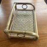 Rattan wall shelf 60s