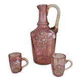 Licorera / jarra francesa y vasos – art noveau