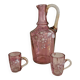 Licorera / jarra francesa y vasos – art noveau