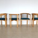 Set of 4 "String" chairs by Tranekaer