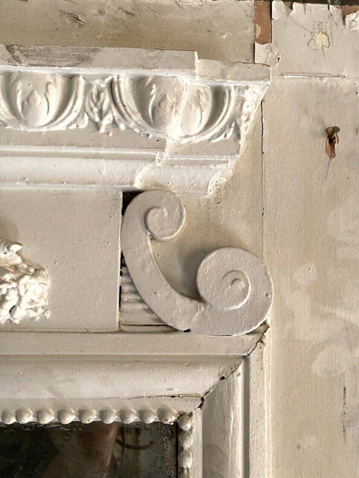 Napoleon III style mirror in carved wood and stucco 19th century