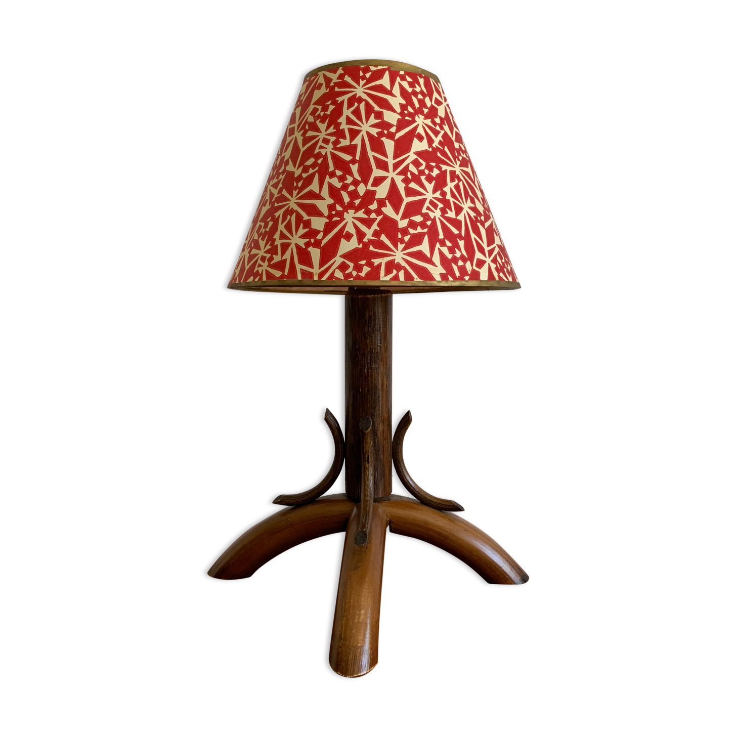 Vintage wooden lamp 50/60s