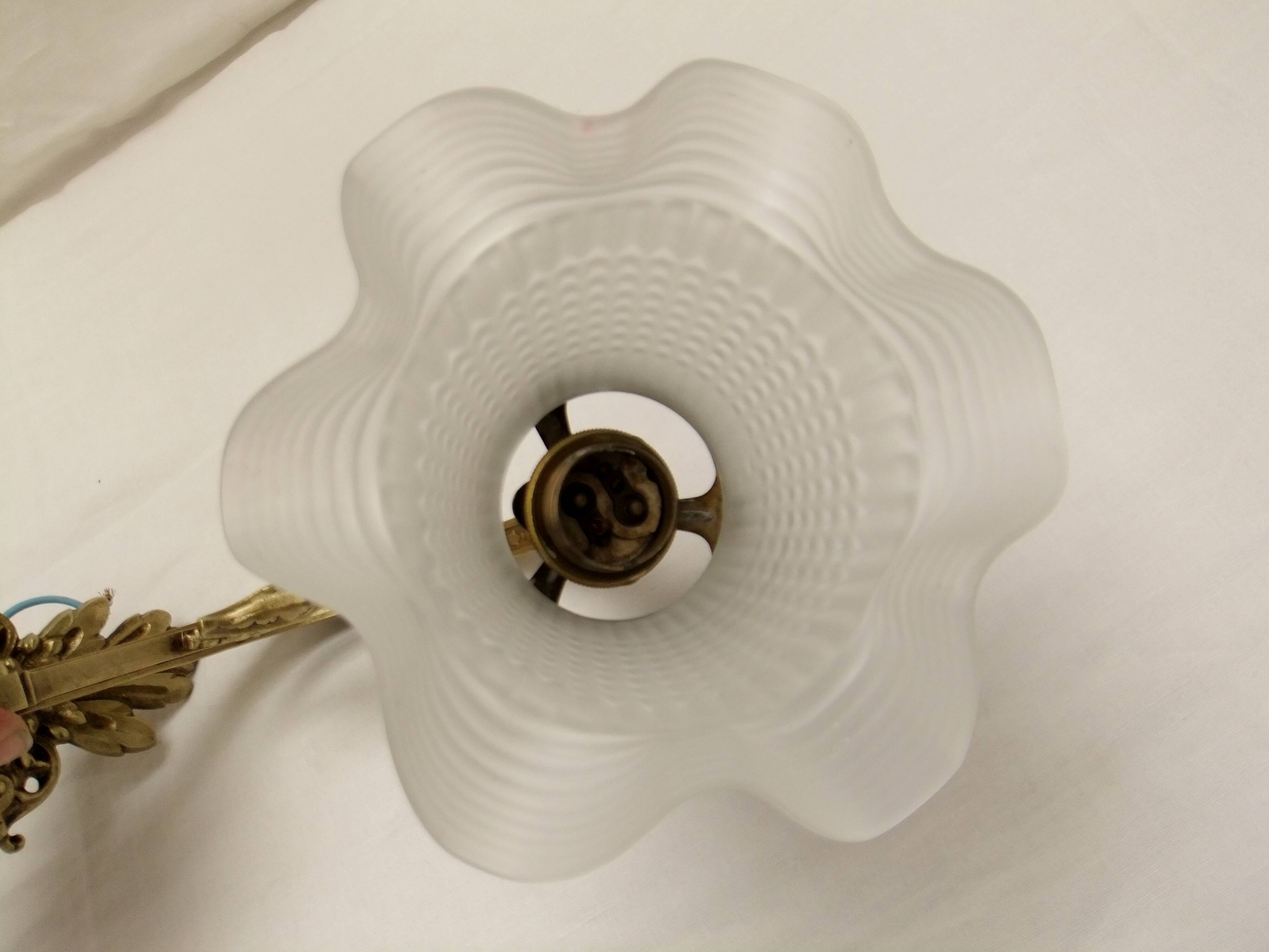 Wall lamp bronze tulip pendant light